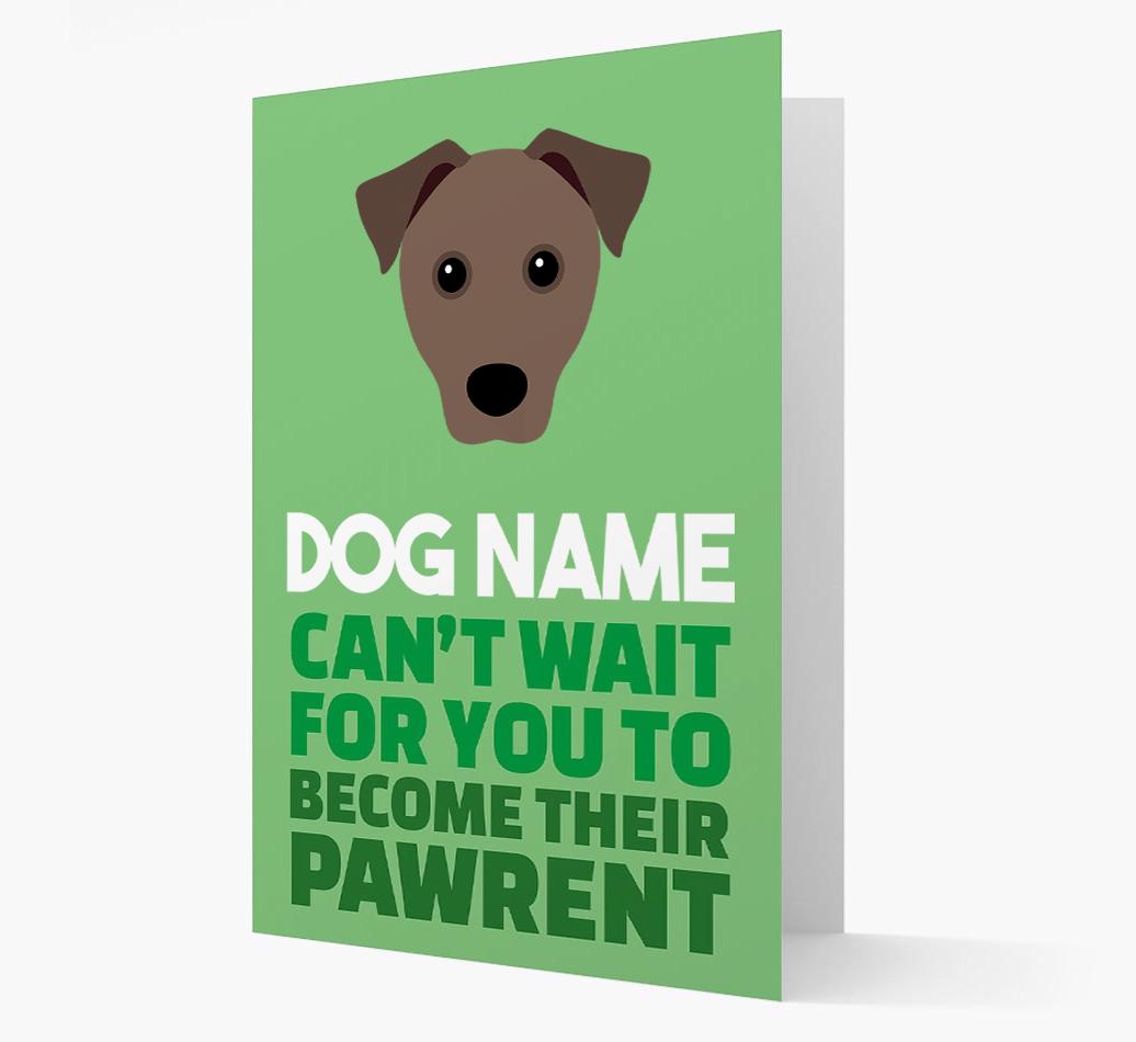 'Happy Anniversary Future Dog Parent' Card with {breedFullName} Icon