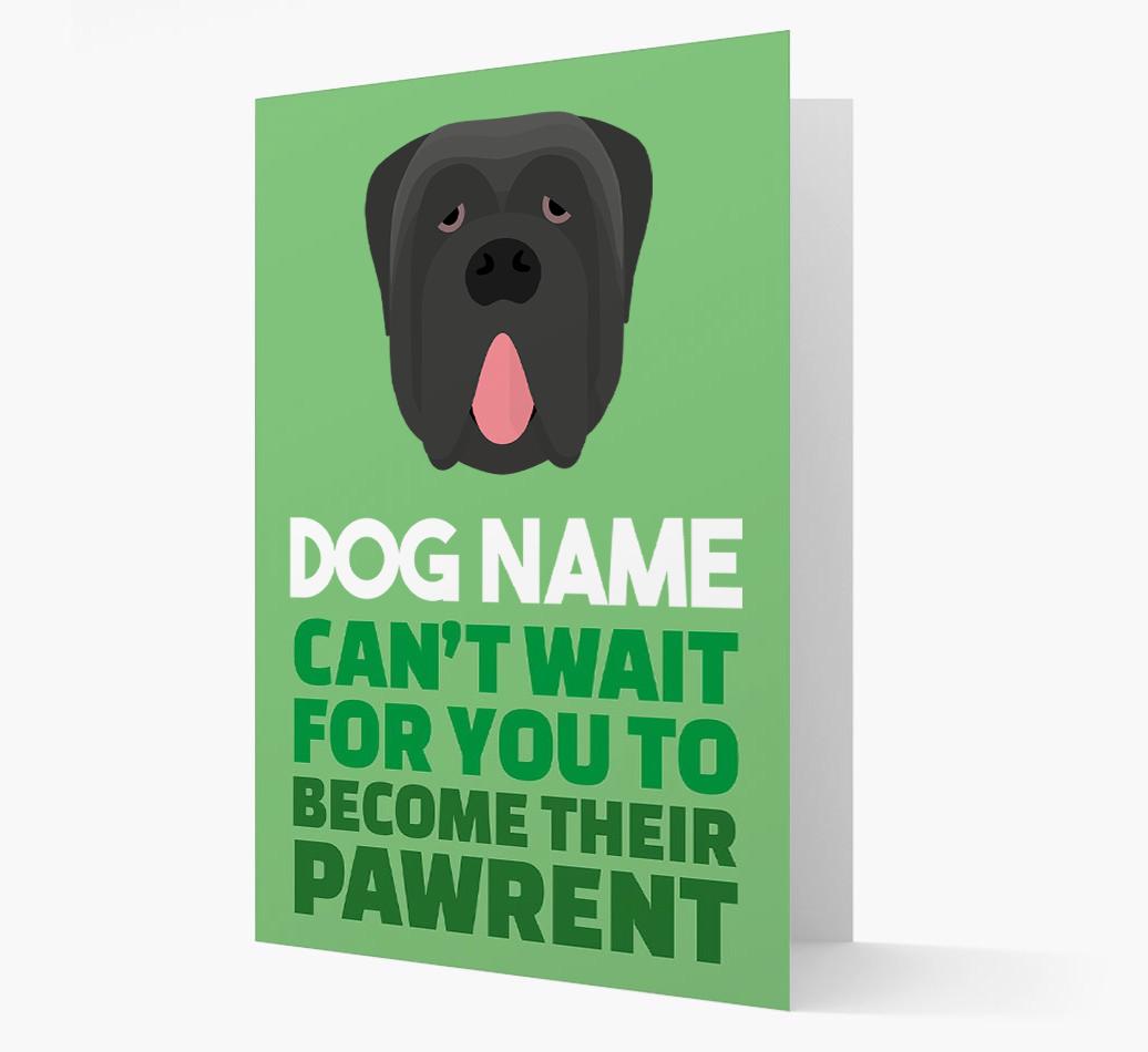'Happy Anniversary Future Dog Parent' Card with {breedFullName} Icon