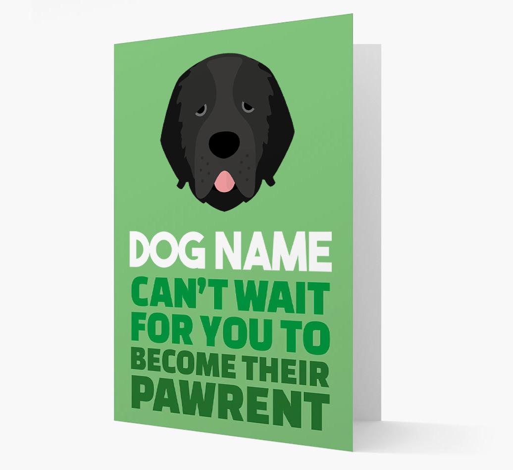 'Happy Anniversary Future Dog Parent' Card with {breedFullName} Icon