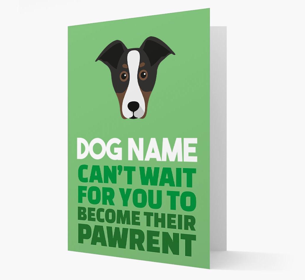 'Happy Anniversary Future Dog Parent' Card with {breedFullName} Icon