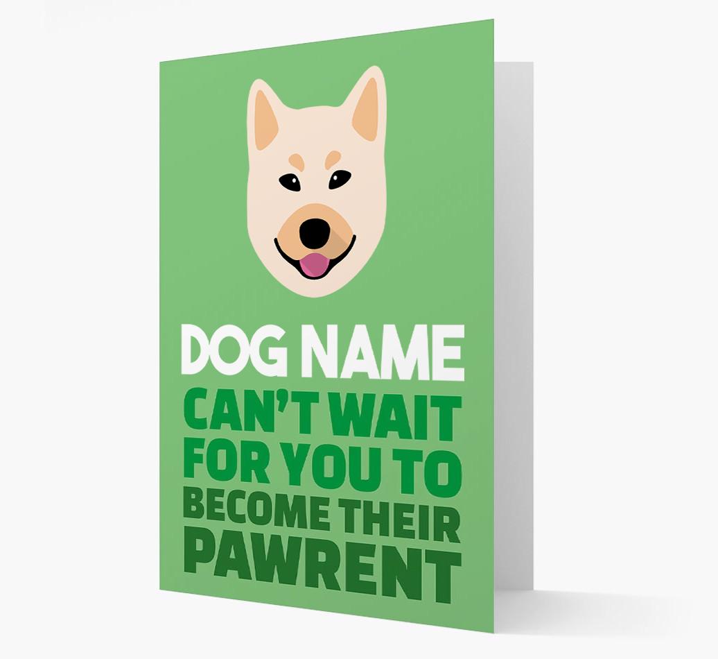 'Happy Anniversary Future Dog Parent' Card with {breedFullName} Icon