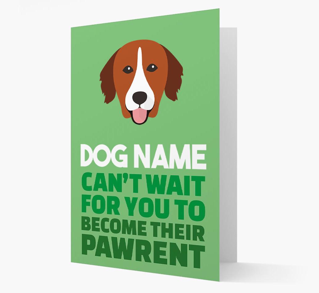 'Happy Anniversary Future Dog Parent' Card with {breedFullName} Icon
