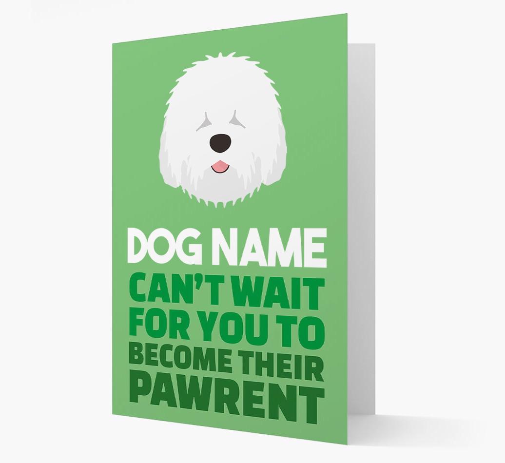 'Happy Anniversary Future Dog Parent' Card with {breedFullName} Icon