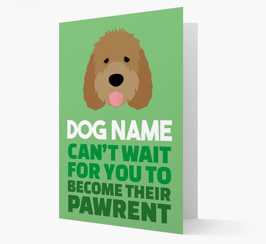 'Happy Anniversary Future Dog Parent' Card with {breedFullName} Icon