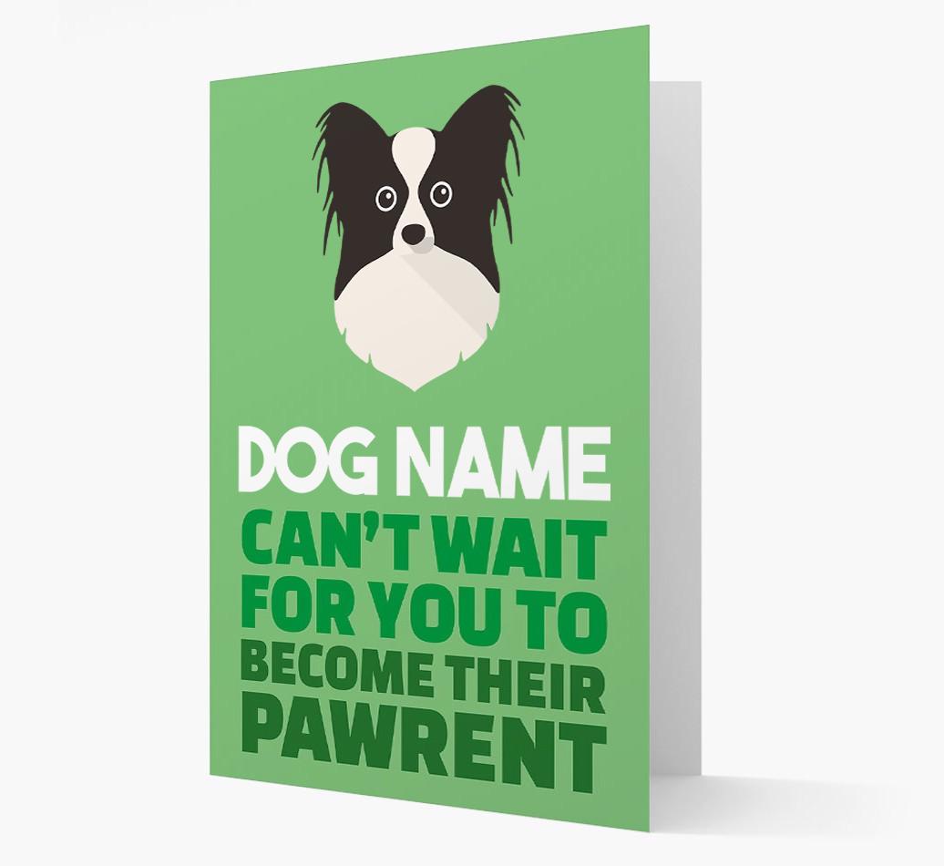 'Happy Anniversary Future Dog Parent' Card with {breedFullName} Icon