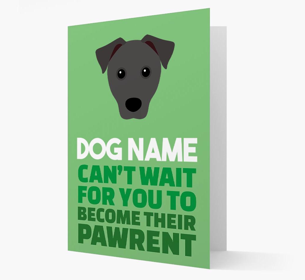 'Happy Anniversary Future Dog Parent' Card with {breedFullName} Icon