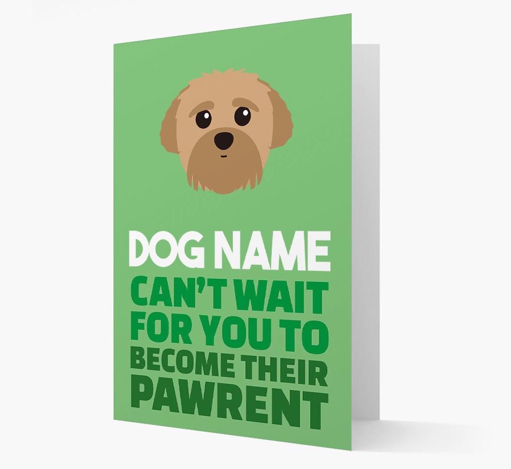 'Happy Anniversary Future Dog Parent' Card with {breedFullName} Icon