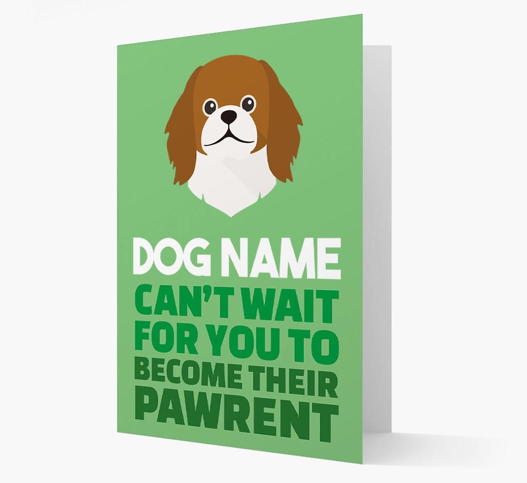 'Happy Anniversary Future Dog Parent' Card with {breedFullName} Icon
