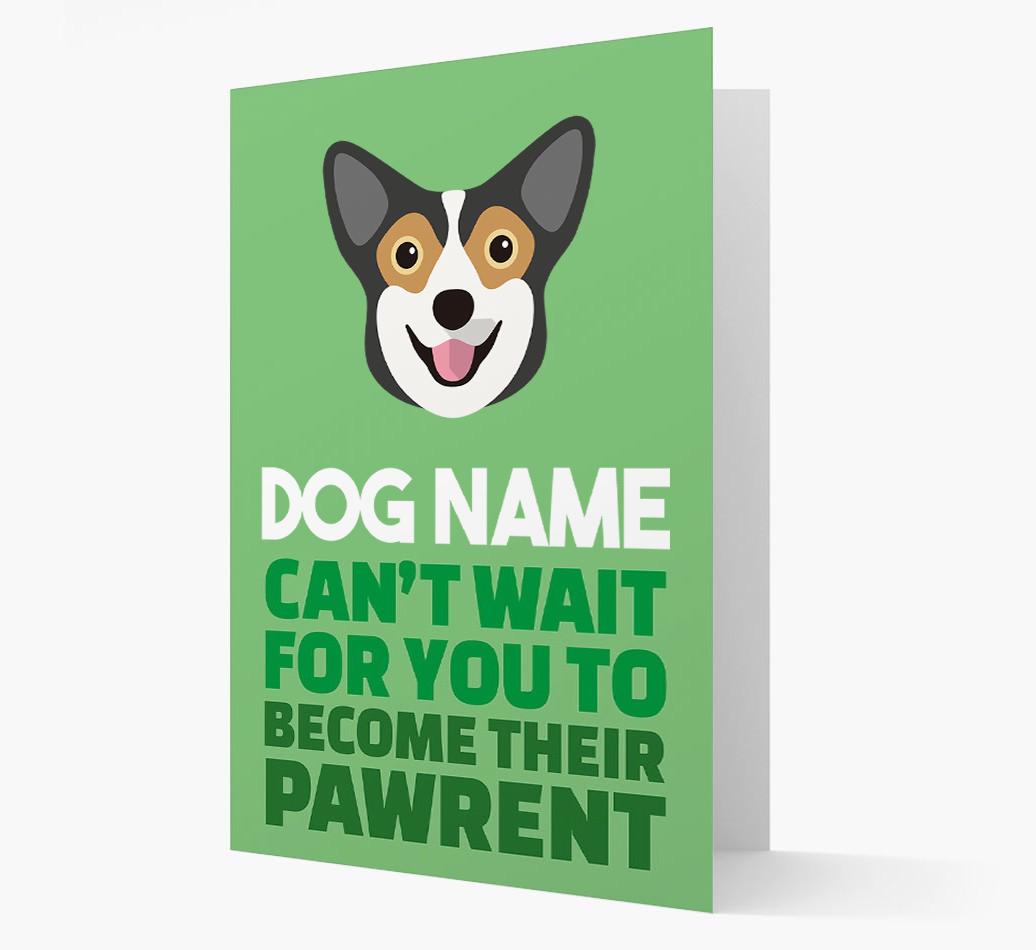 'Happy Anniversary Future Dog Parent' Card with {breedFullName} Icon