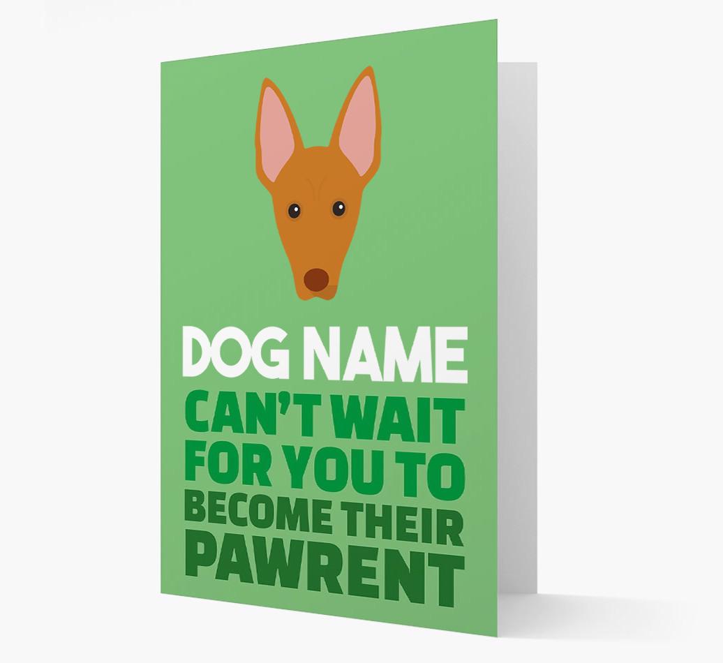 'Happy Anniversary Future Dog Parent' Card with {breedFullName} Icon