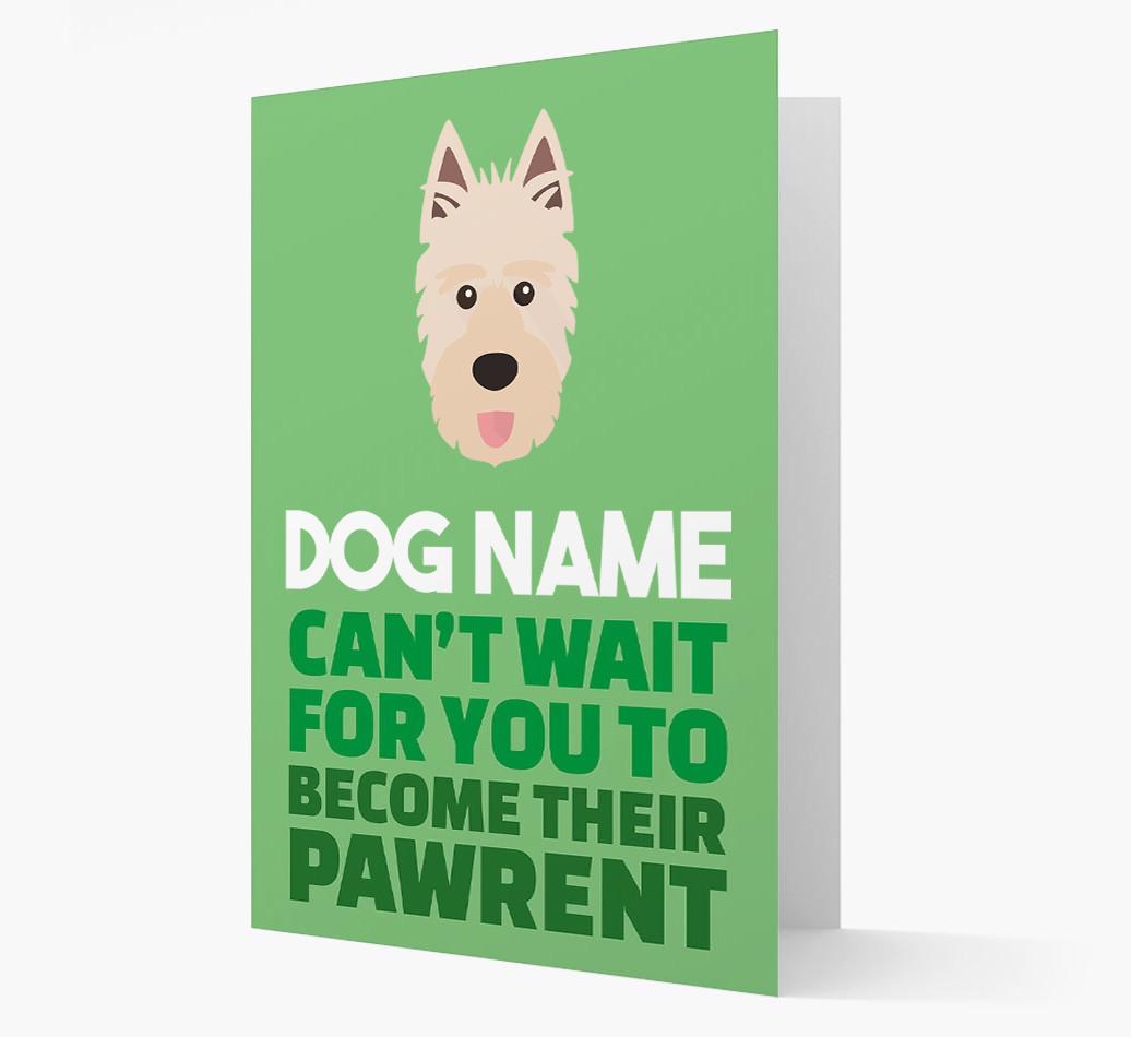 'Happy Anniversary Future Dog Parent' Card with {breedFullName} Icon