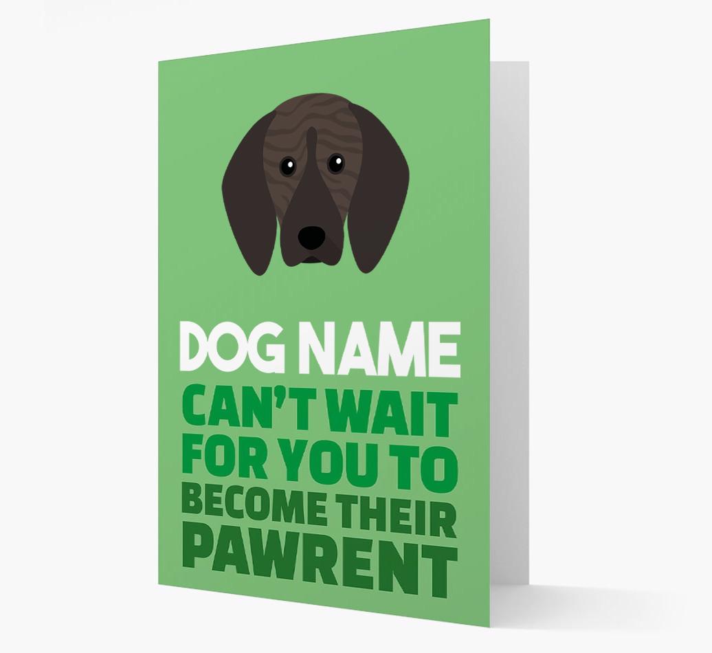 'Happy Anniversary Future Dog Parent' Card with {breedFullName} Icon