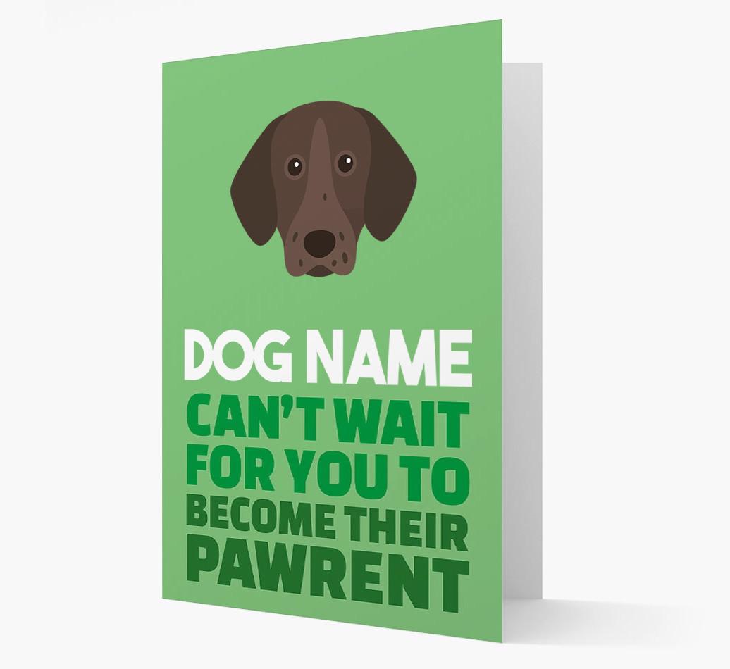 'Happy Anniversary Future Dog Parent' Card with {breedFullName} Icon