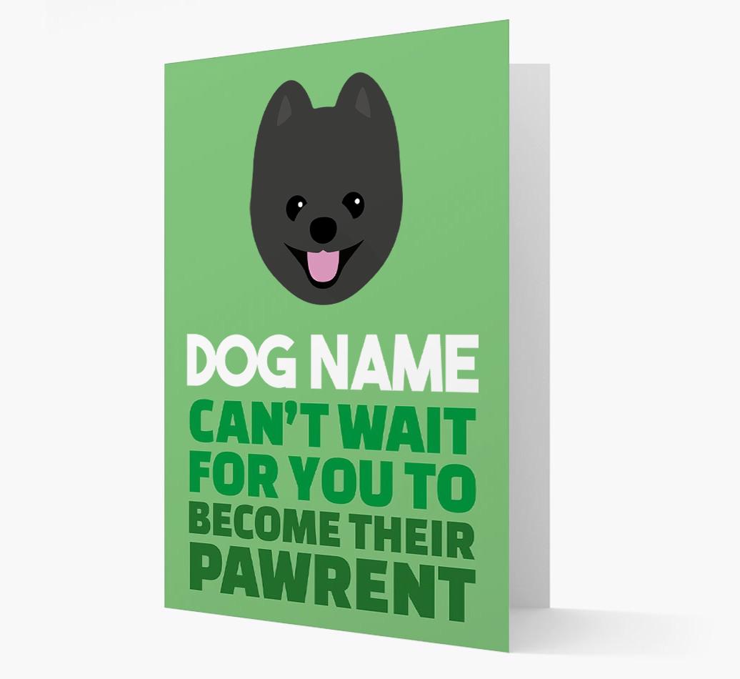 'Happy Anniversary Future Dog Parent' Card with {breedFullName} Icon