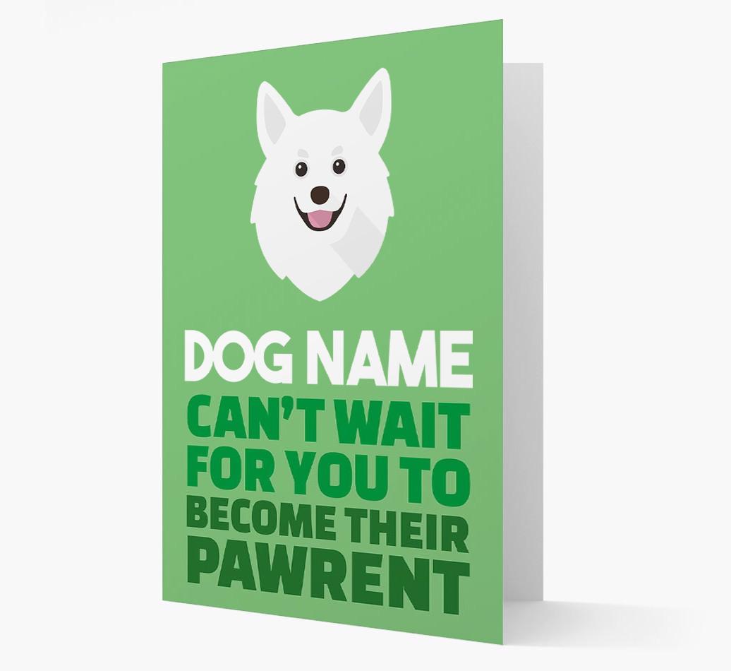 'Happy Anniversary Future Dog Parent' Card with {breedFullName} Icon