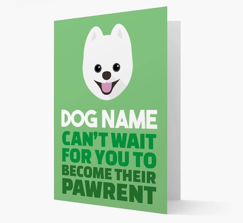 'Happy Anniversary Future Dog Parent' Card with {breedFullName} Icon