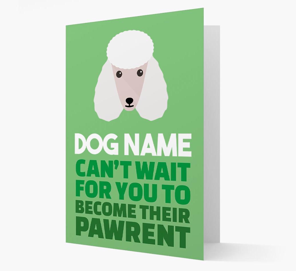 'Happy Anniversary Future Dog Parent' Card with {breedFullName} Icon