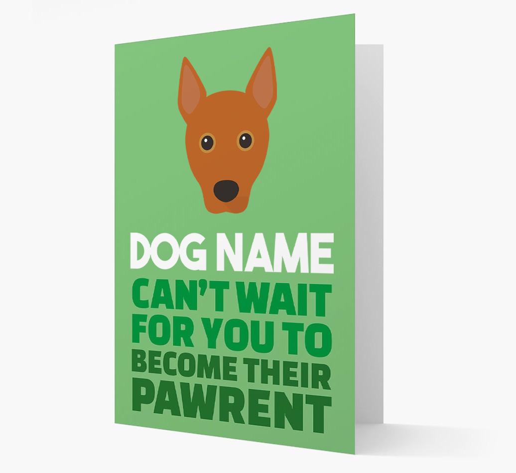 'Happy Anniversary Future Dog Parent' Card with {breedFullName} Icon