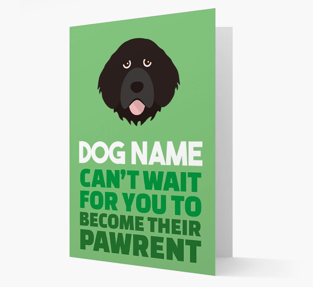 'Happy Anniversary Future Dog Parent' Card with {breedFullName} Icon