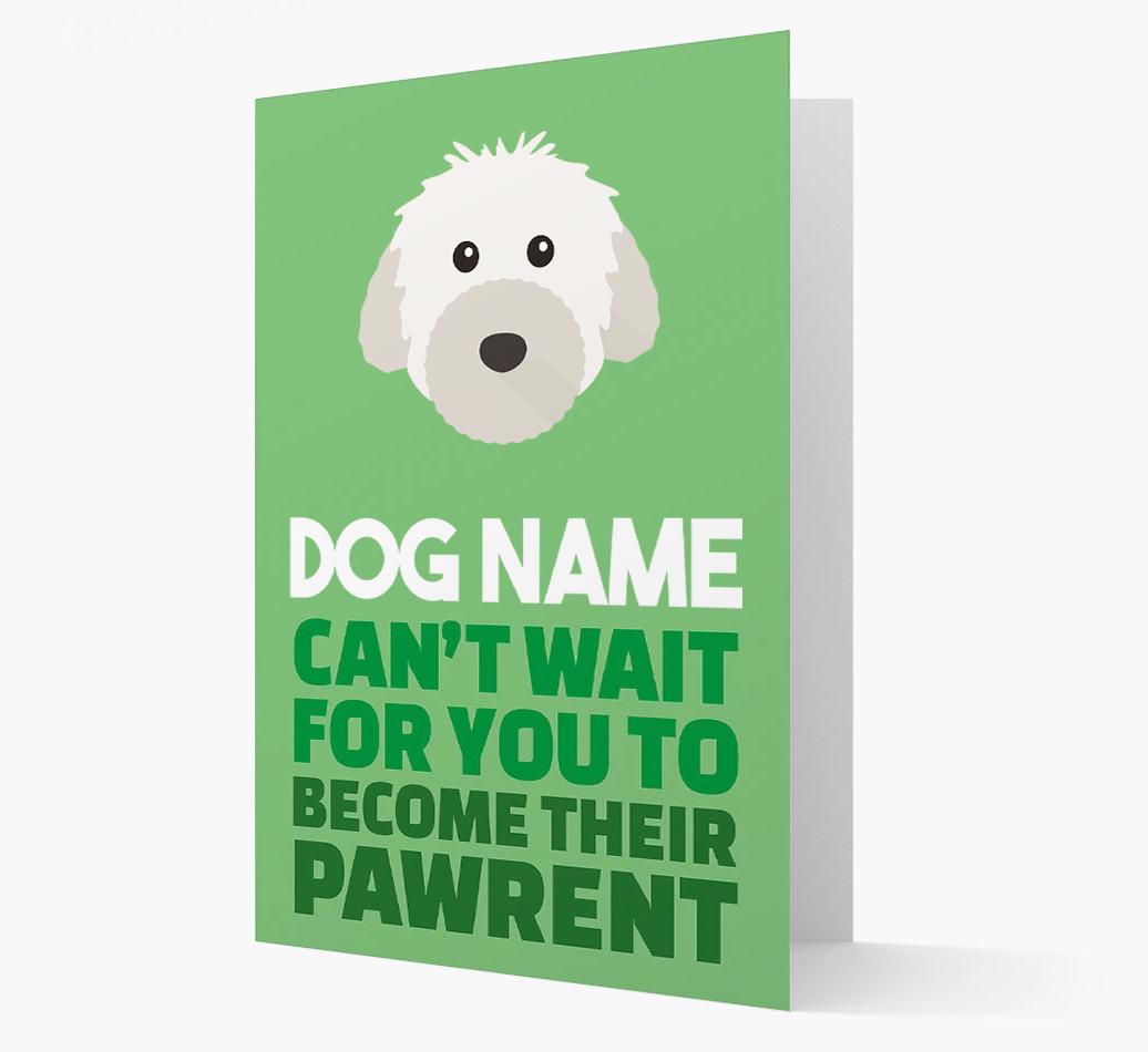 'Happy Anniversary Future Dog Parent' Card with {breedFullName} Icon