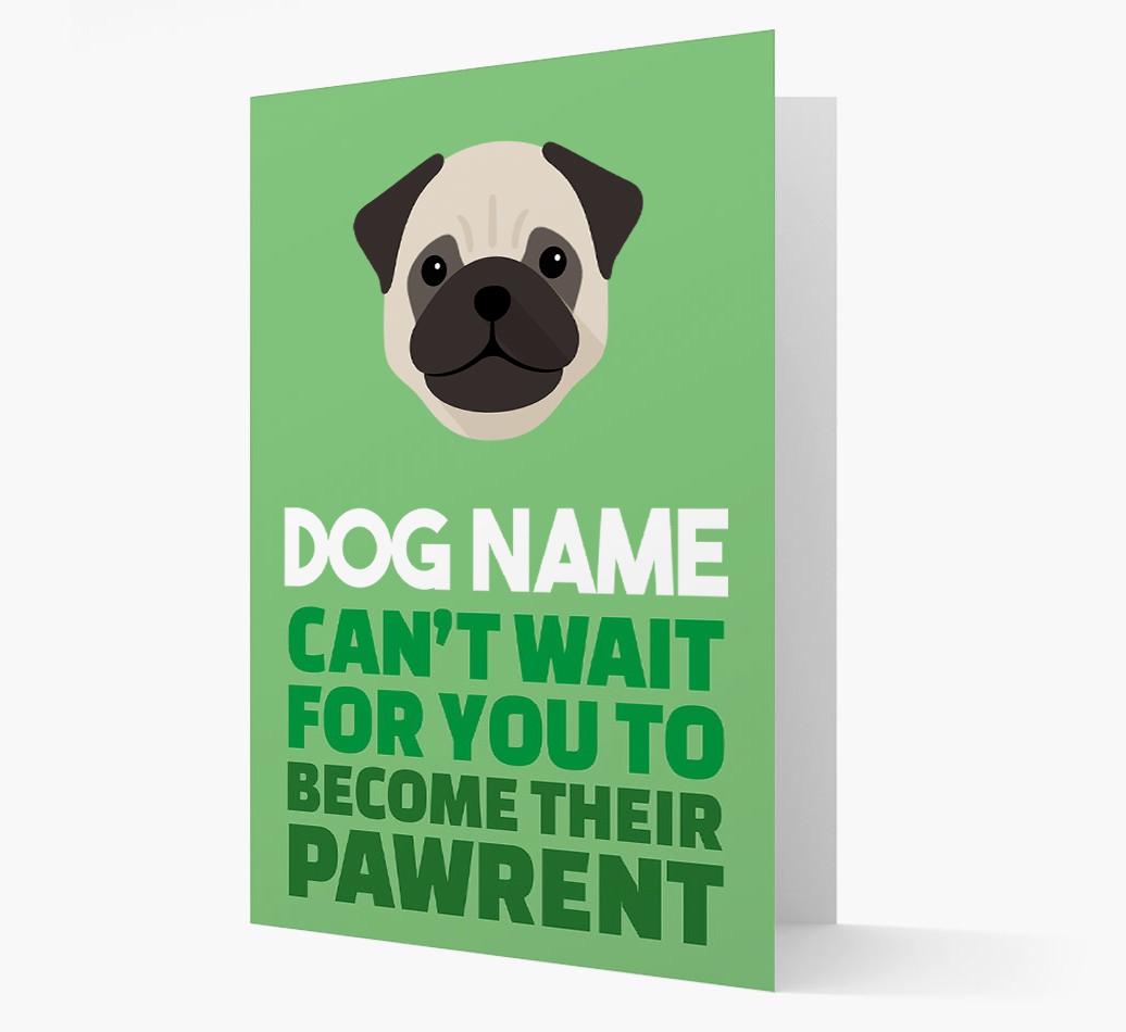 'Happy Anniversary Future Dog Parent' Card with {breedFullName} Icon