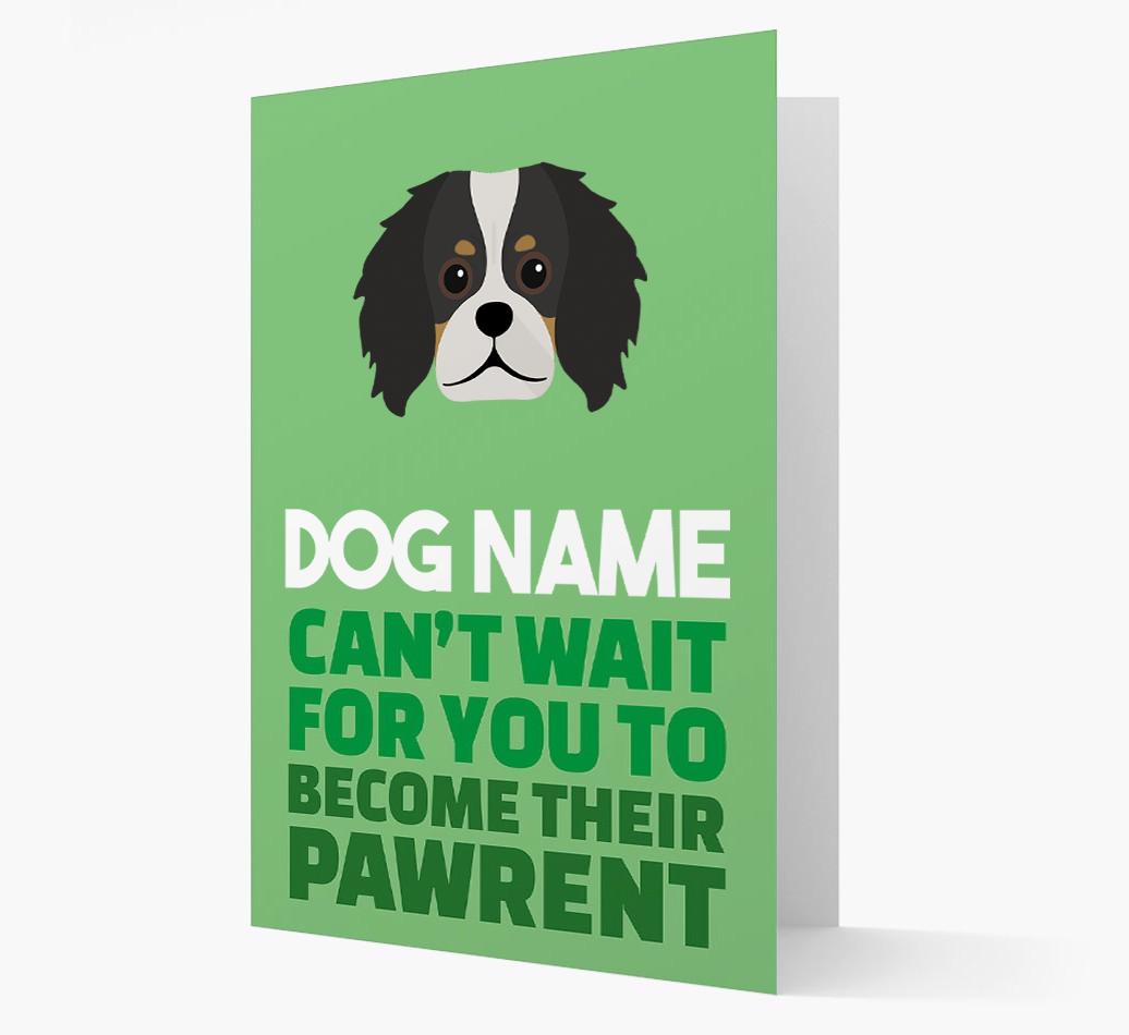 'Happy Anniversary Future Dog Parent' Card with {breedFullName} Icon