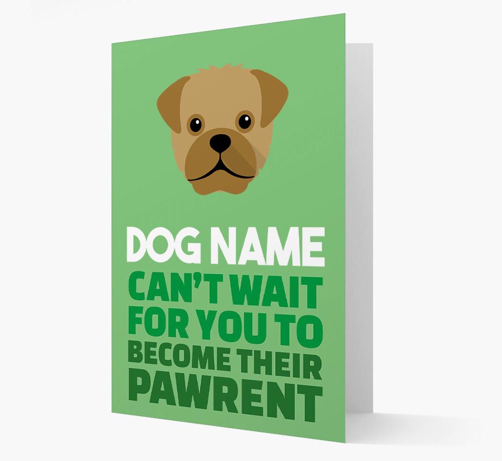 'Happy Anniversary Future Dog Parent' Card with {breedFullName} Icon