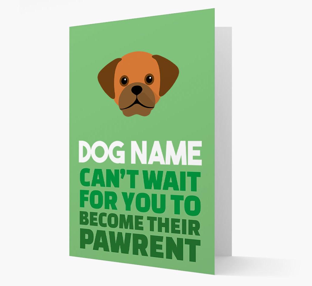'Happy Anniversary Future Dog Parent' Card with {breedFullName} Icon