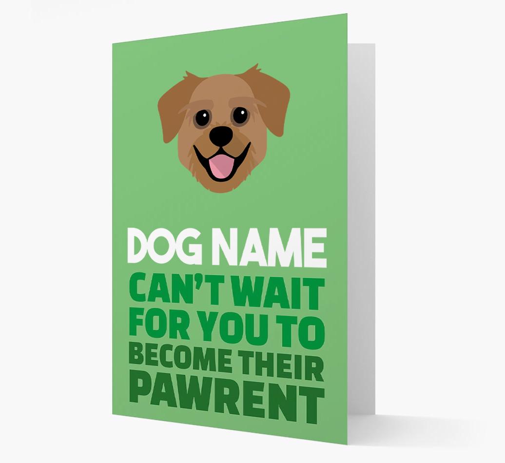 'Happy Anniversary Future Dog Parent' Card with {breedFullName} Icon