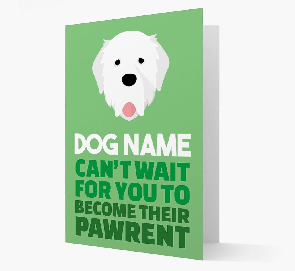 'Happy Anniversary Future Dog Parent' Card with {breedFullName} Icon