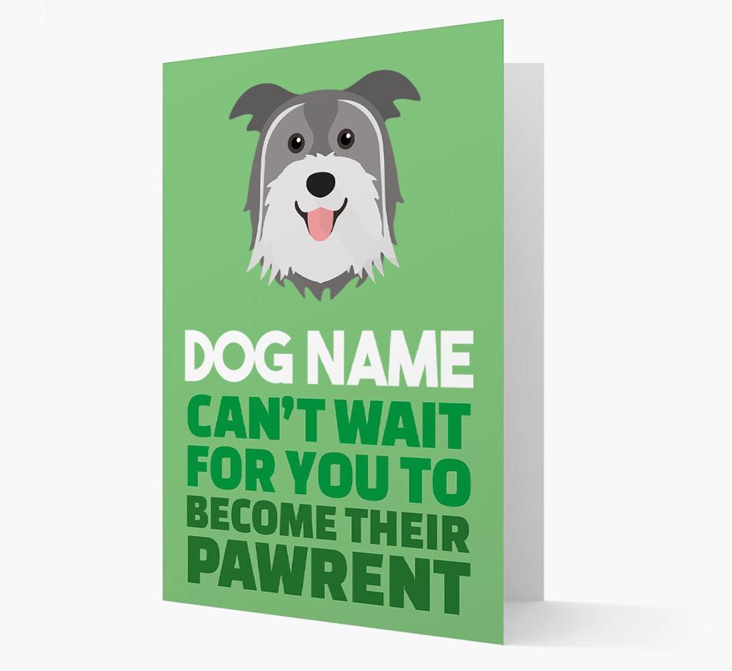 'Happy Anniversary Future Dog Parent' Card with {breedFullName} Icon