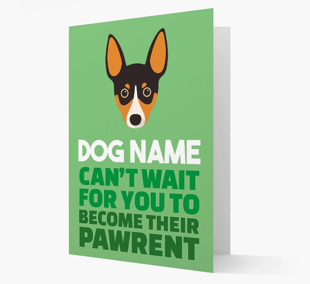 'Happy Anniversary Future Dog Parent' Card with {breedFullName} Icon