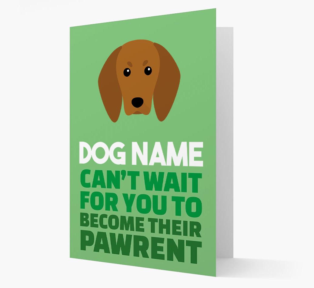 'Happy Anniversary Future Dog Parent' Card with {breedFullName} Icon