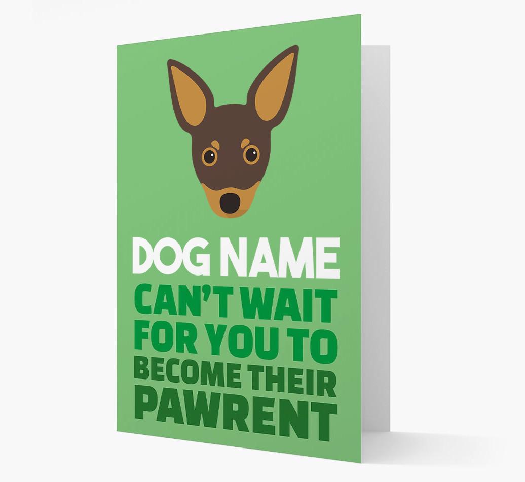 'Happy Anniversary Future Dog Parent' Card with {breedFullName} Icon