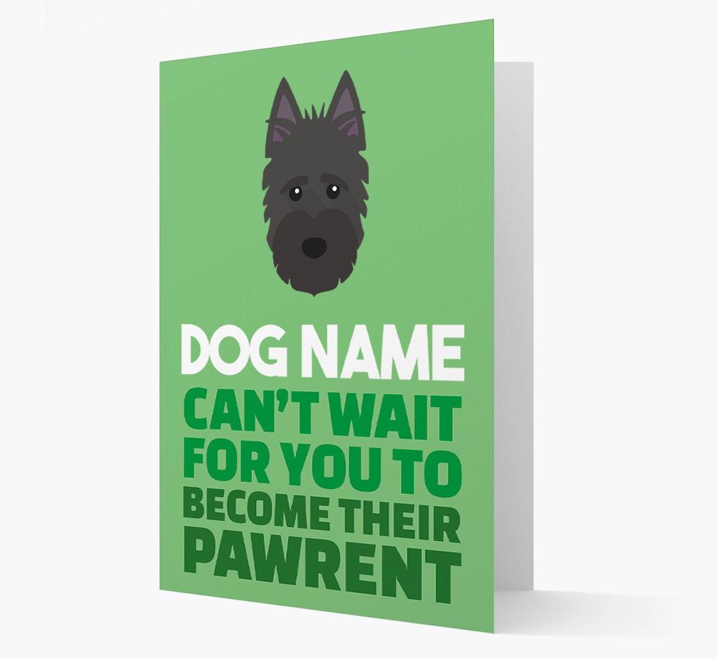 'Happy Anniversary Future Dog Parent' Card with {breedFullName} Icon