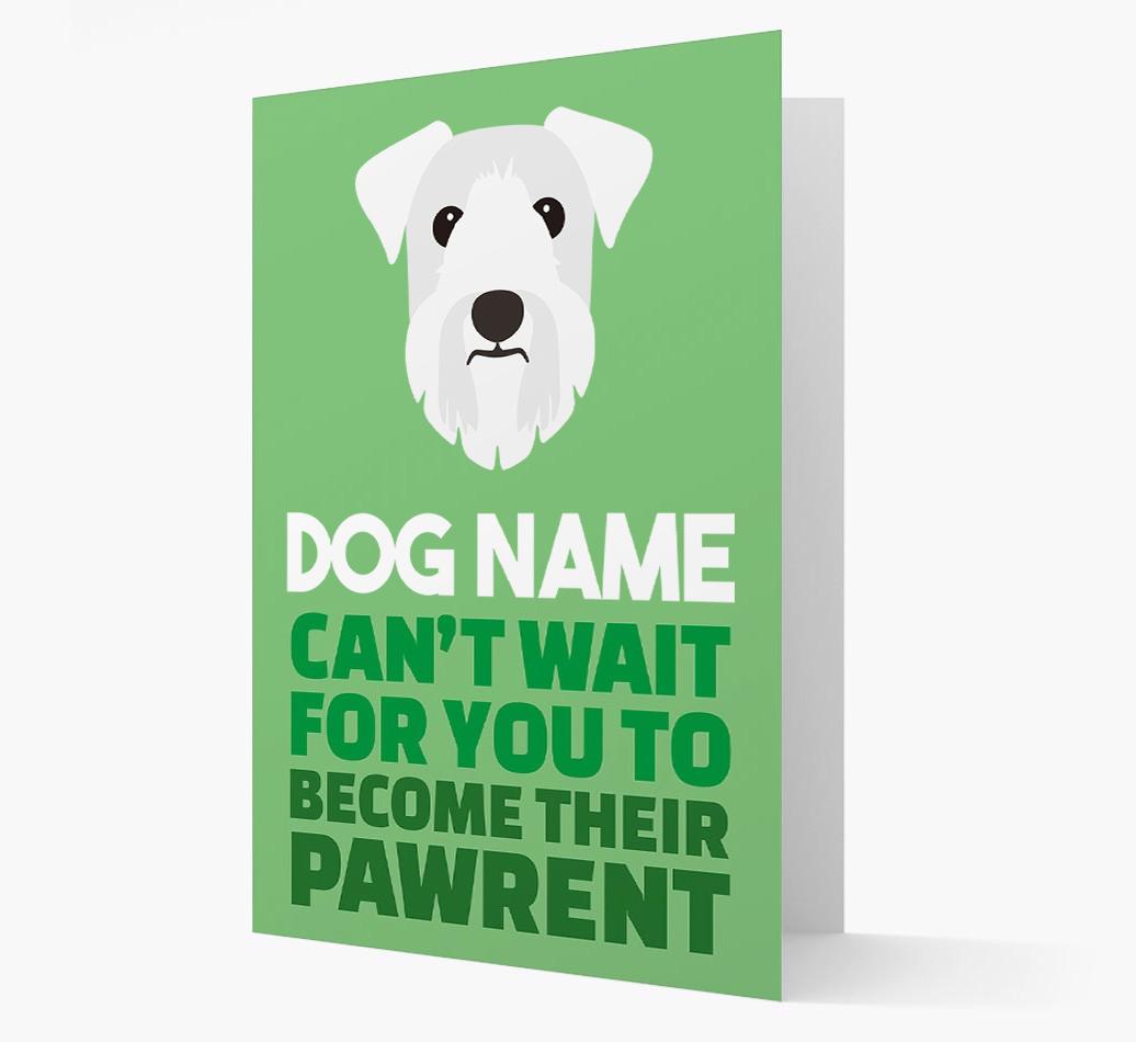 'Happy Anniversary Future Dog Parent' Card with {breedFullName} Icon