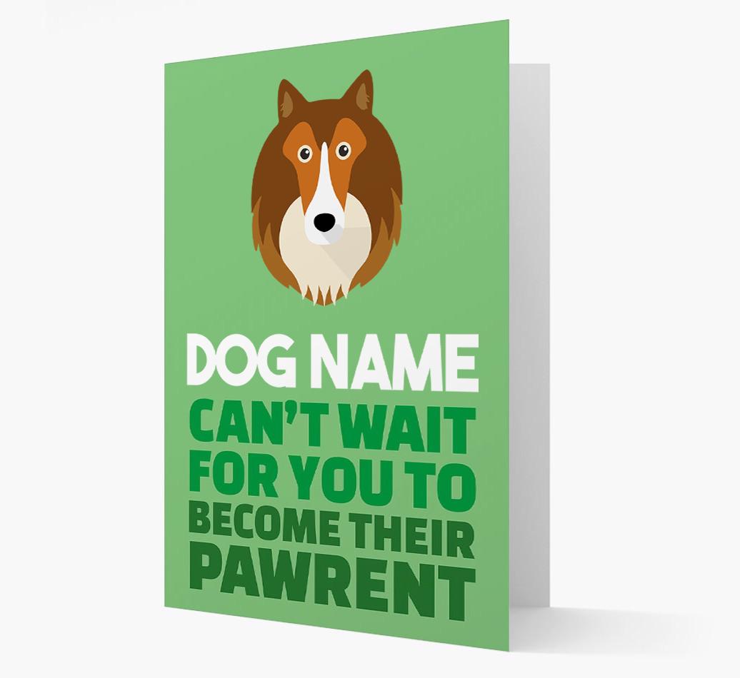 'Happy Anniversary Future Dog Parent' Card with {breedFullName} Icon