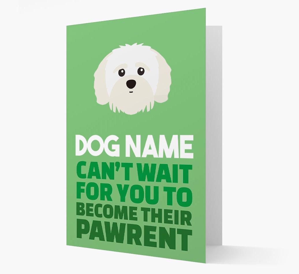 'Happy Anniversary Future Dog Parent' Card with {breedFullName} Icon