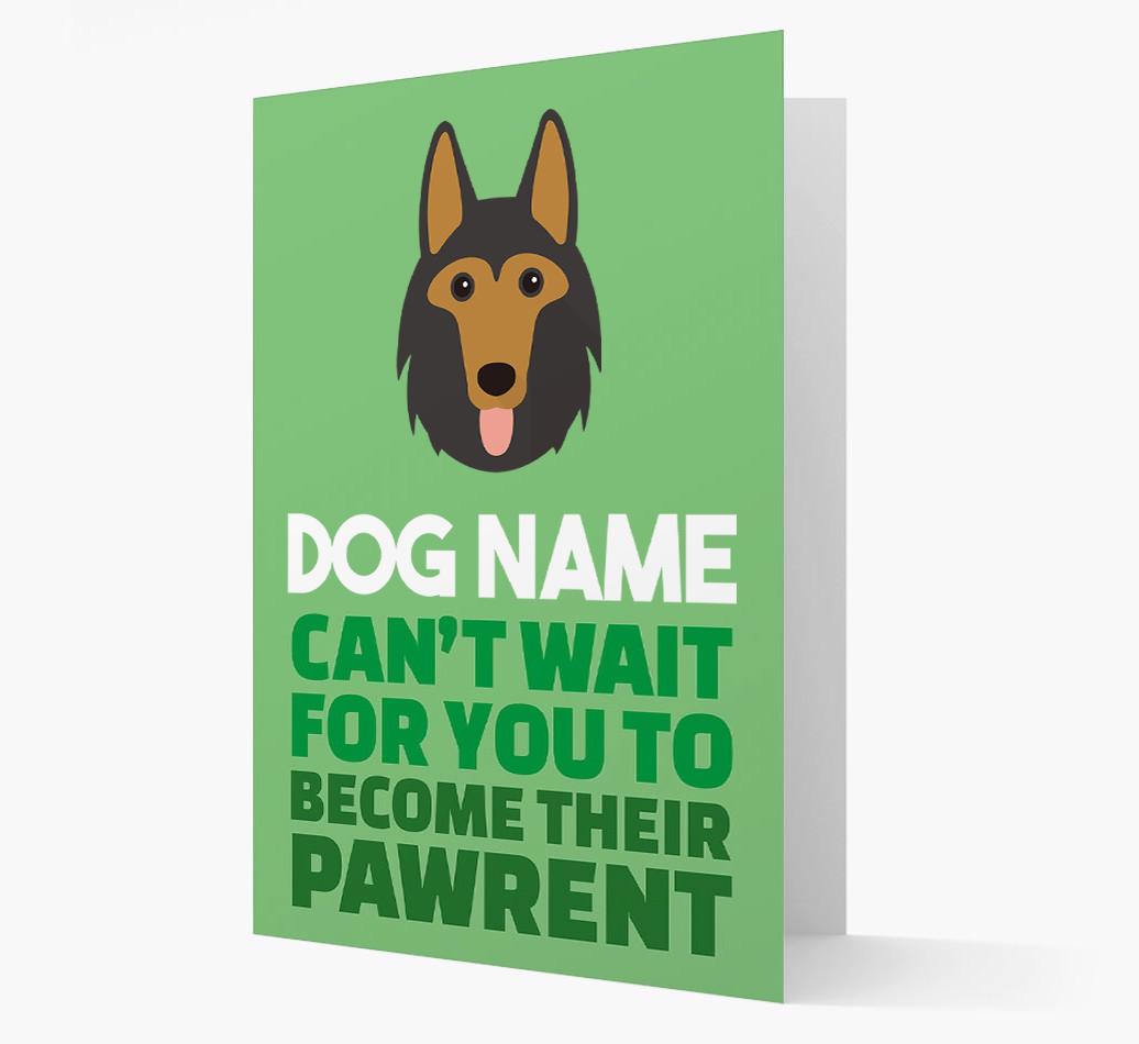 'Happy Anniversary Future Dog Parent' Card with {breedFullName} Icon