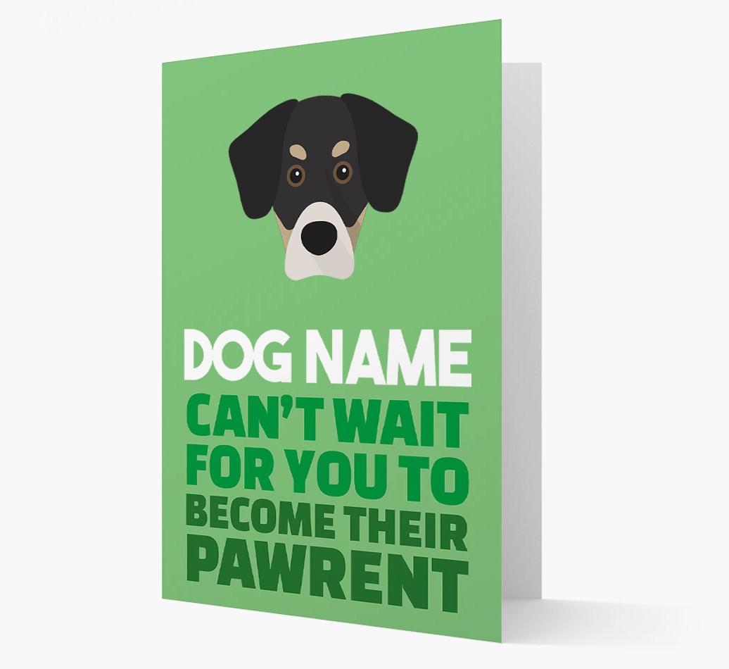'Happy Anniversary Future Dog Parent' Card with {breedFullName} Icon