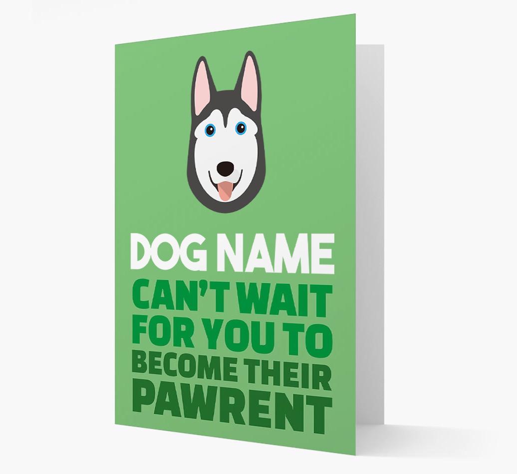 'Happy Anniversary Future Dog Parent' Card with {breedFullName} Icon