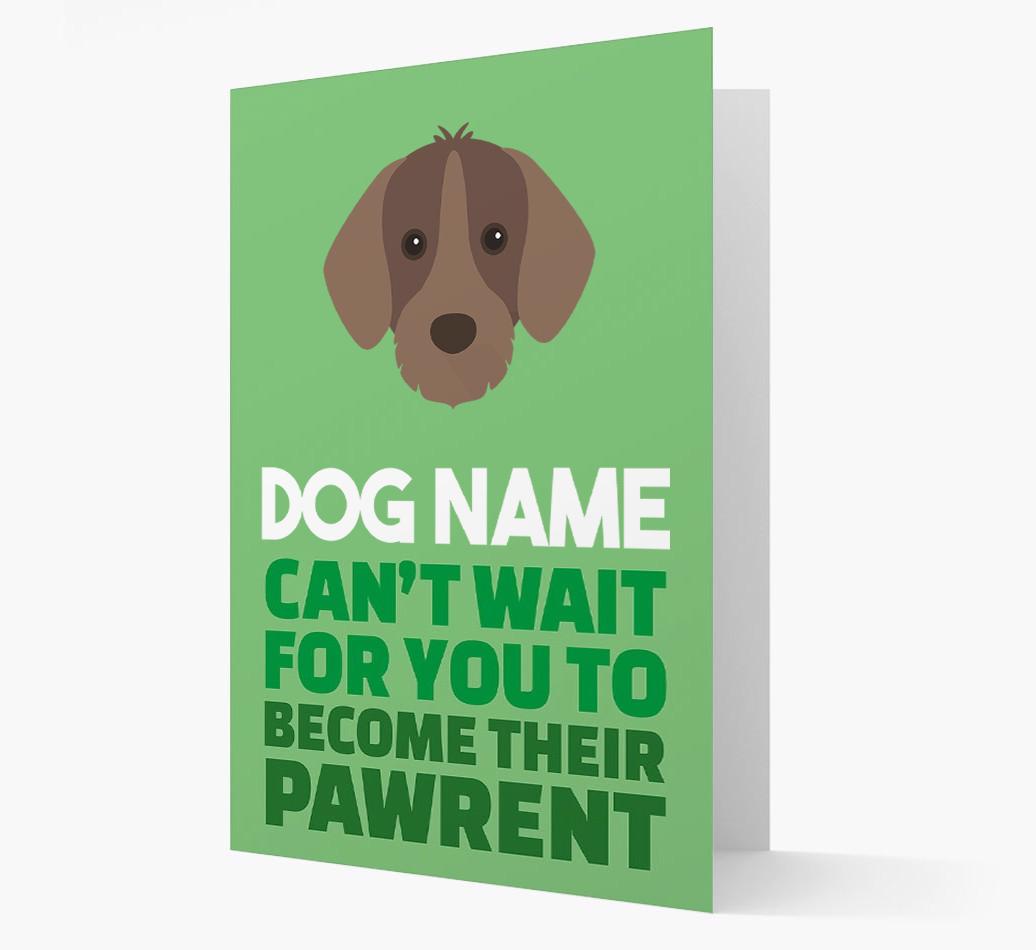 'Happy Anniversary Future Dog Parent' Card with {breedFullName} Icon