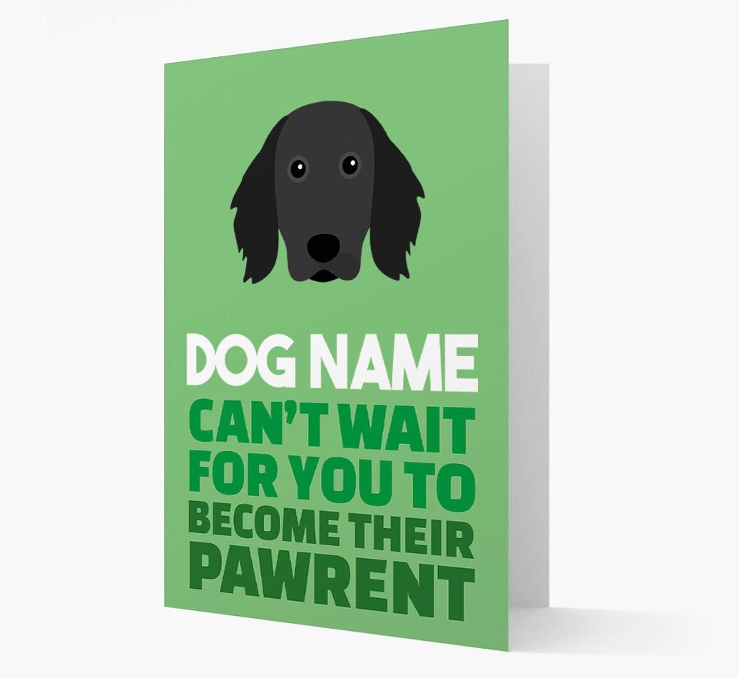'Happy Anniversary Future Dog Parent' Card with {breedFullName} Icon