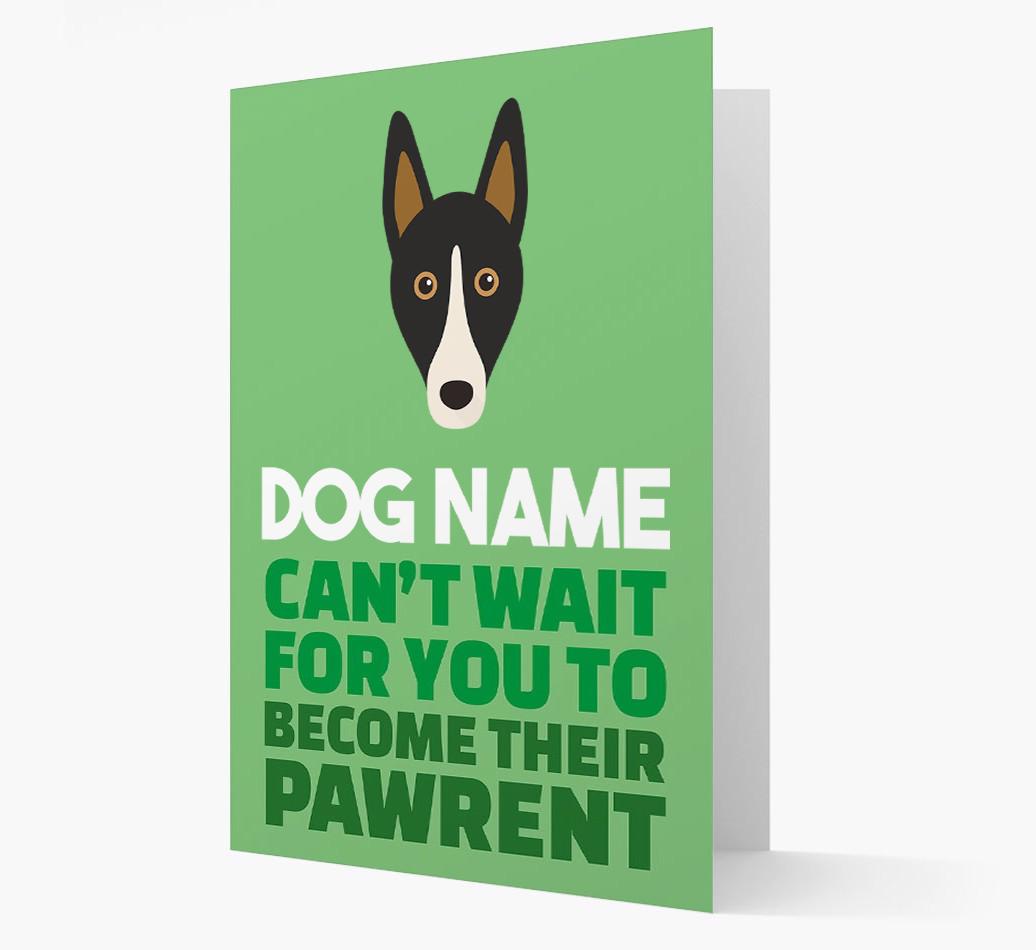 'Happy Anniversary Future Dog Parent' Card with {breedFullName} Icon