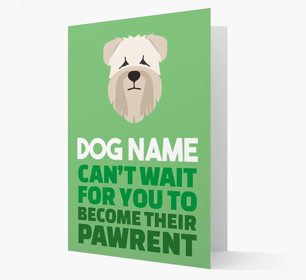 'Happy Anniversary Future Dog Parent' Card with {breedFullName} Icon