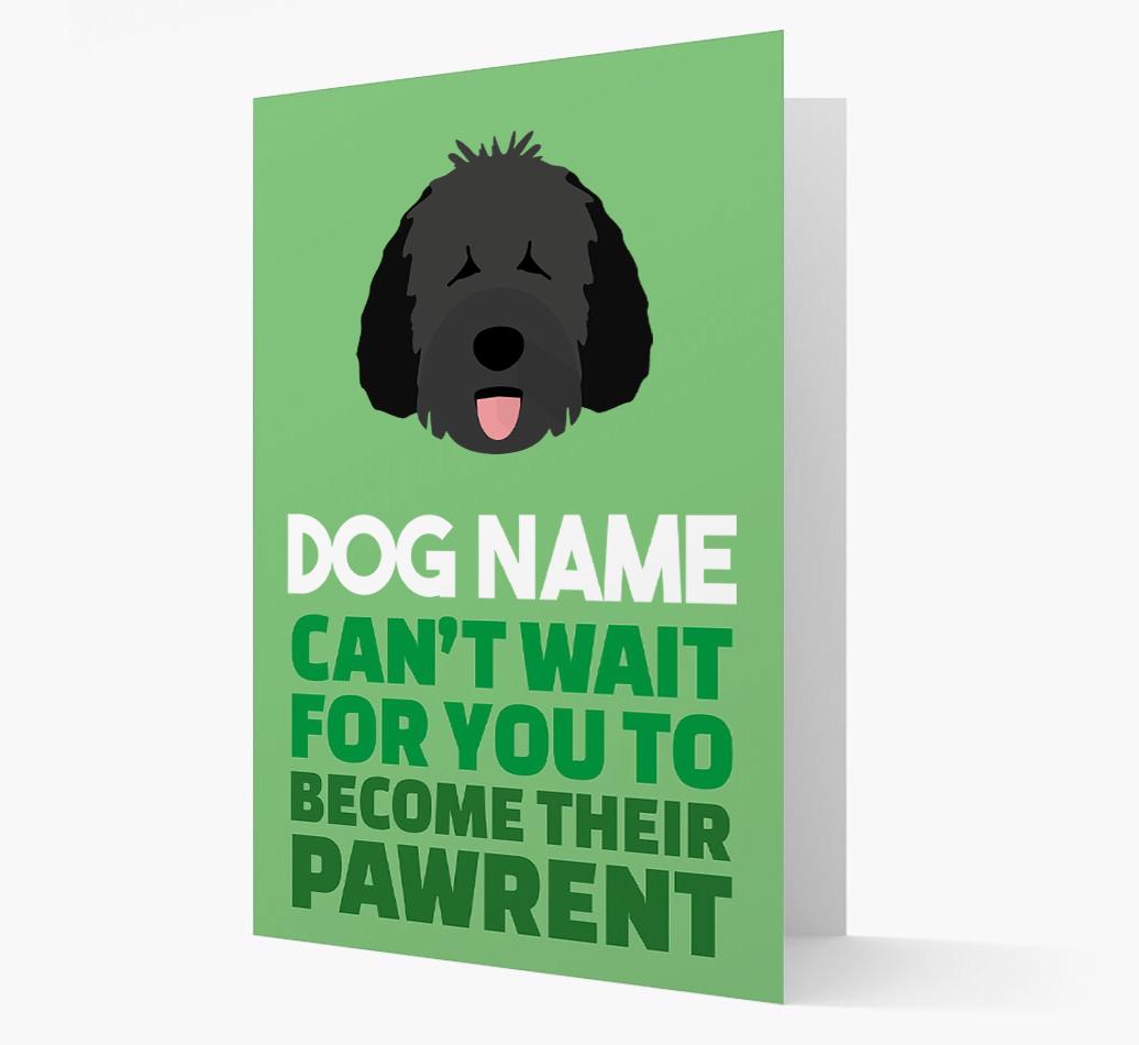 'Happy Anniversary Future Dog Parent' Card with {breedFullName} Icon