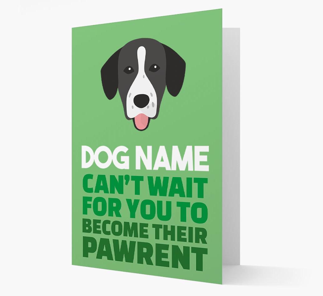'Happy Anniversary Future Dog Parent' Card with {breedFullName} Icon
