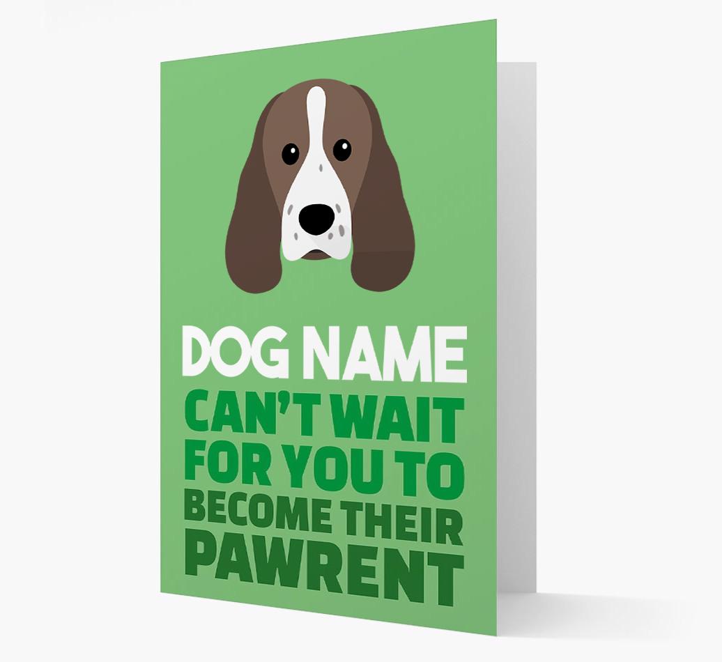 'Happy Anniversary Future Dog Parent' Card with {breedFullName} Icon