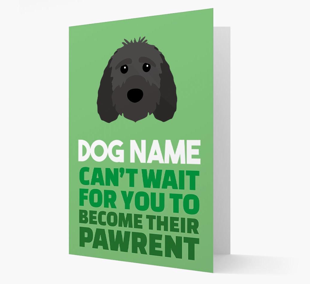 'Happy Anniversary Future Dog Parent' Card with {breedFullName} Icon