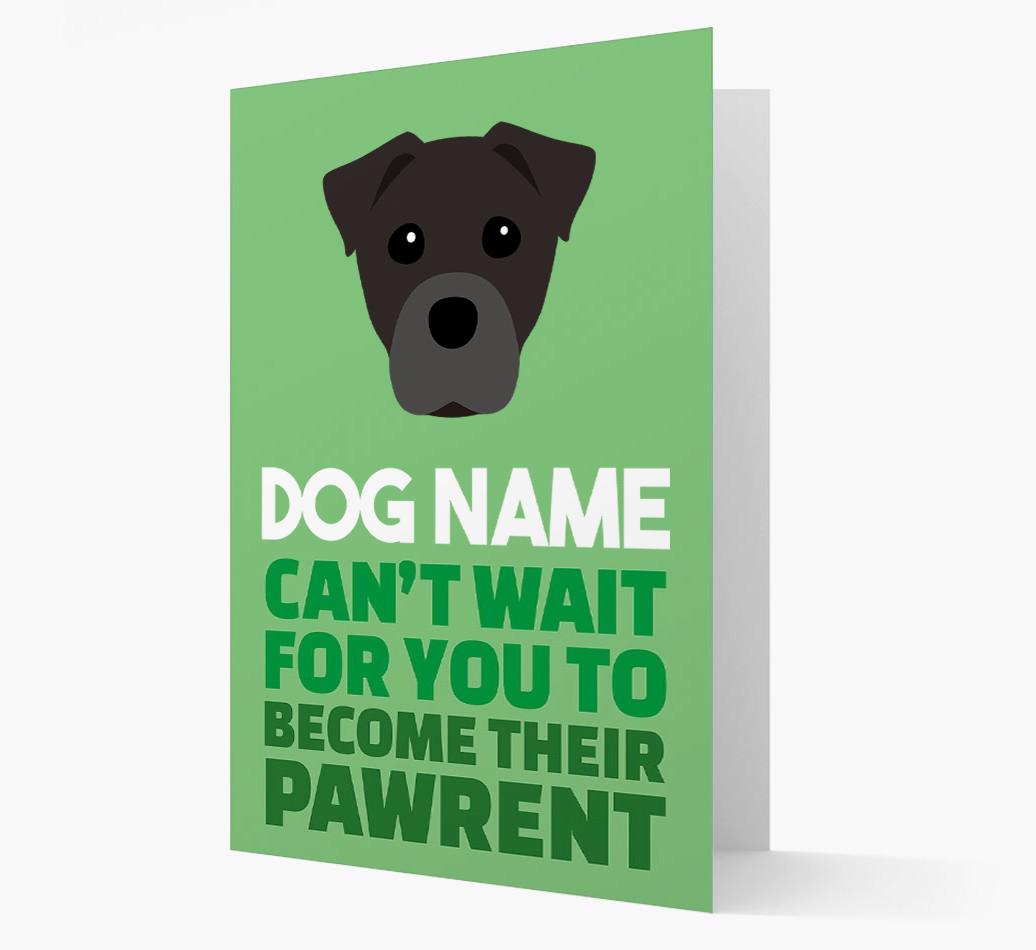 'Happy Anniversary Future Dog Parent' Card with {breedFullName} Icon
